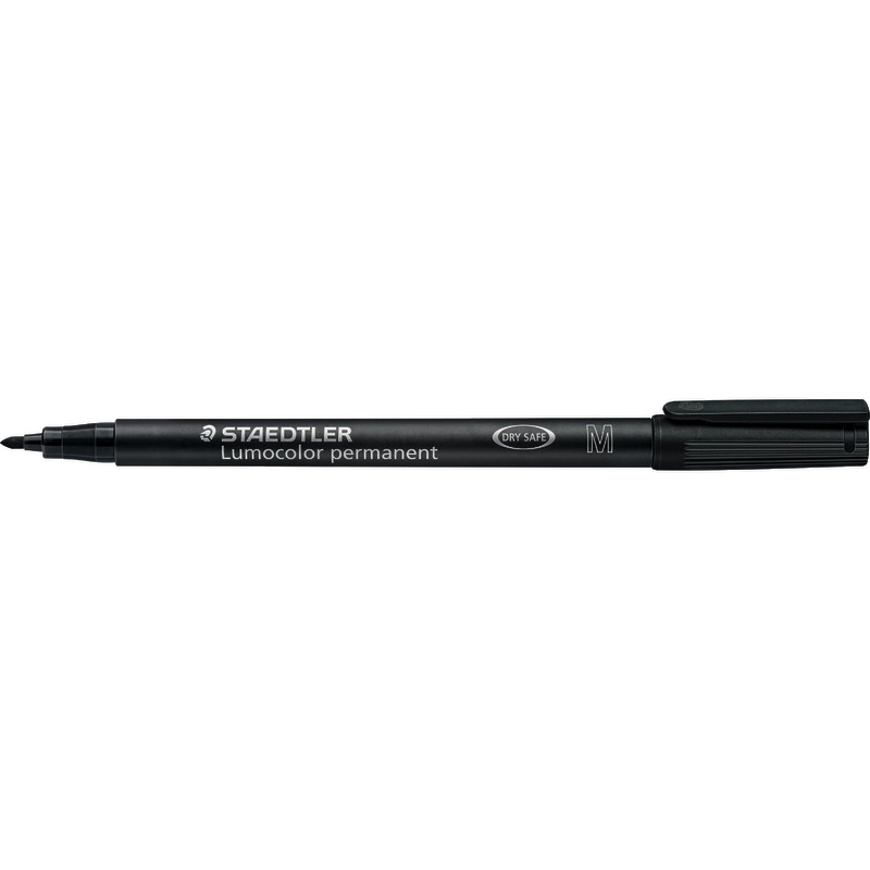 STAEDTLER Folienstifte Lumocolor® 317 M, permanent, Einzelfarben - schwarz