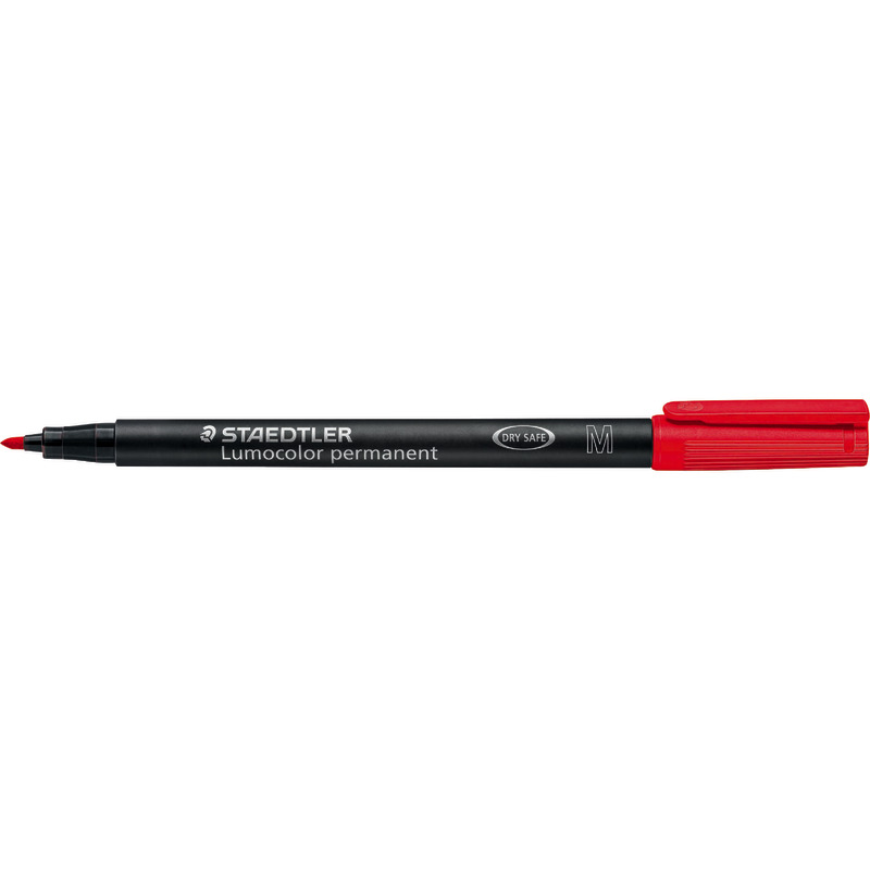 STAEDTLER Folienstifte Lumocolor® 317 M, permanent, Einzelfarben - rot