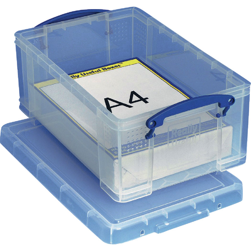 Really Useful Box Transport- und Aufbewahrungsbox mit Deckel, 9 Liter, f. DIN A4