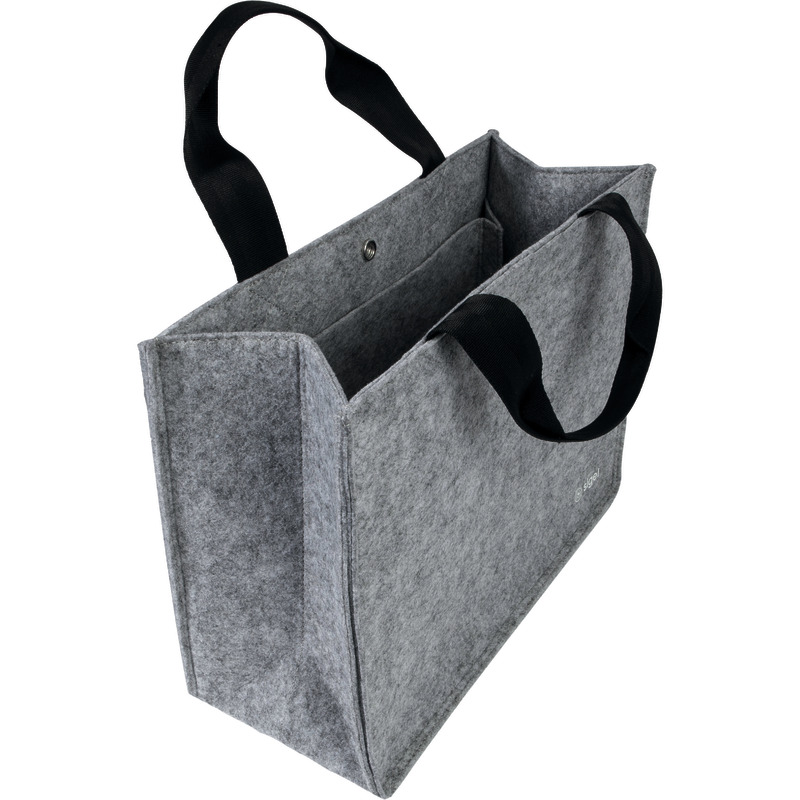 Sigel Laptoptasche Desk Sharing Bag Basic M, Filz, bis 15, 4 Zoll - hellgrau