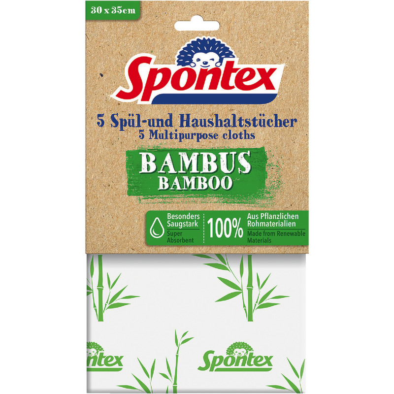 Spontex Allzwecktuch Bambus 5St