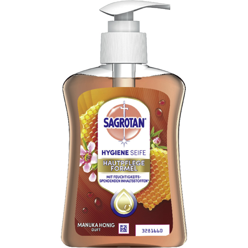 Sagrotan Hygieneseife Pumpspender Manuka Honig 250ml Flasche