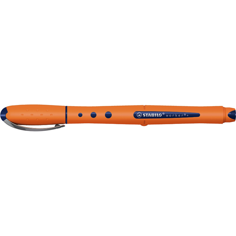 STABILO Tintenroller 2018 worker+ medium, Strichstärke: 0, 5 mm - blau