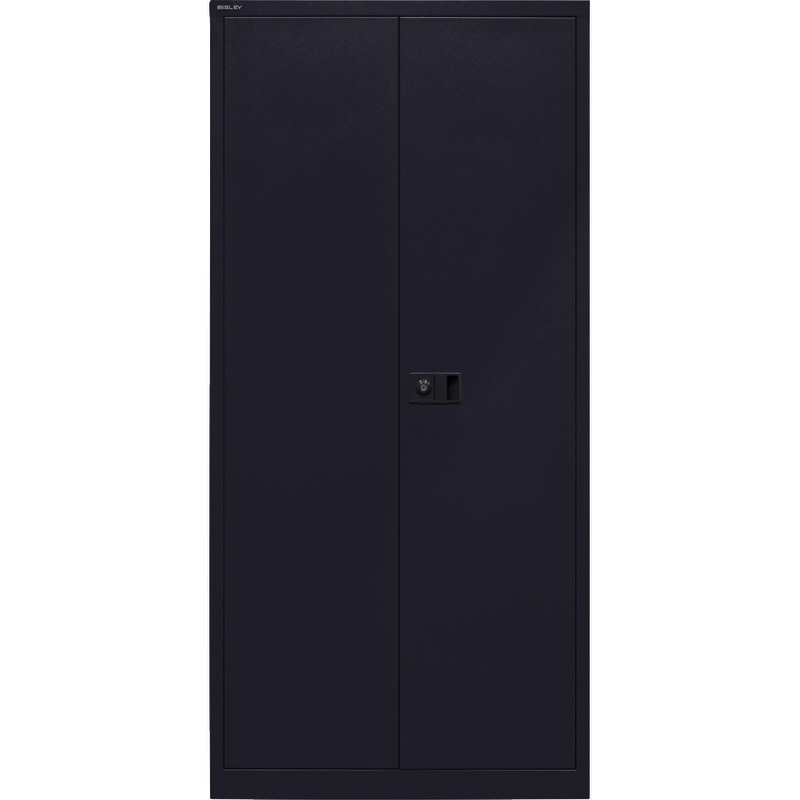 BISLEY Flügeltürenschränke UNIVERSAL, 4 Fachböden/5 Ordnerhöhen - tiefschwarz