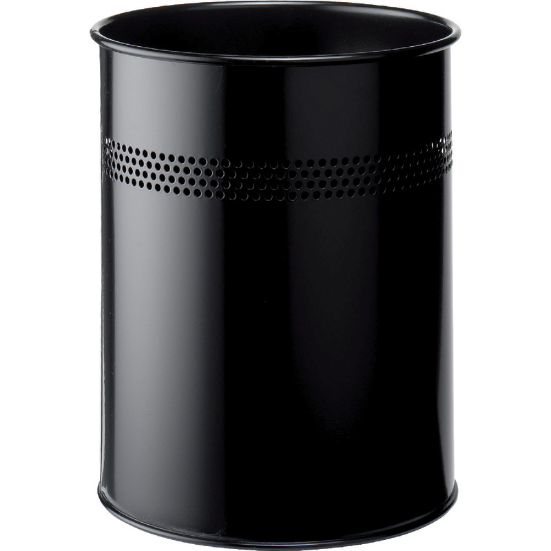 DURABLE Stahlpapierkorb - schwarz