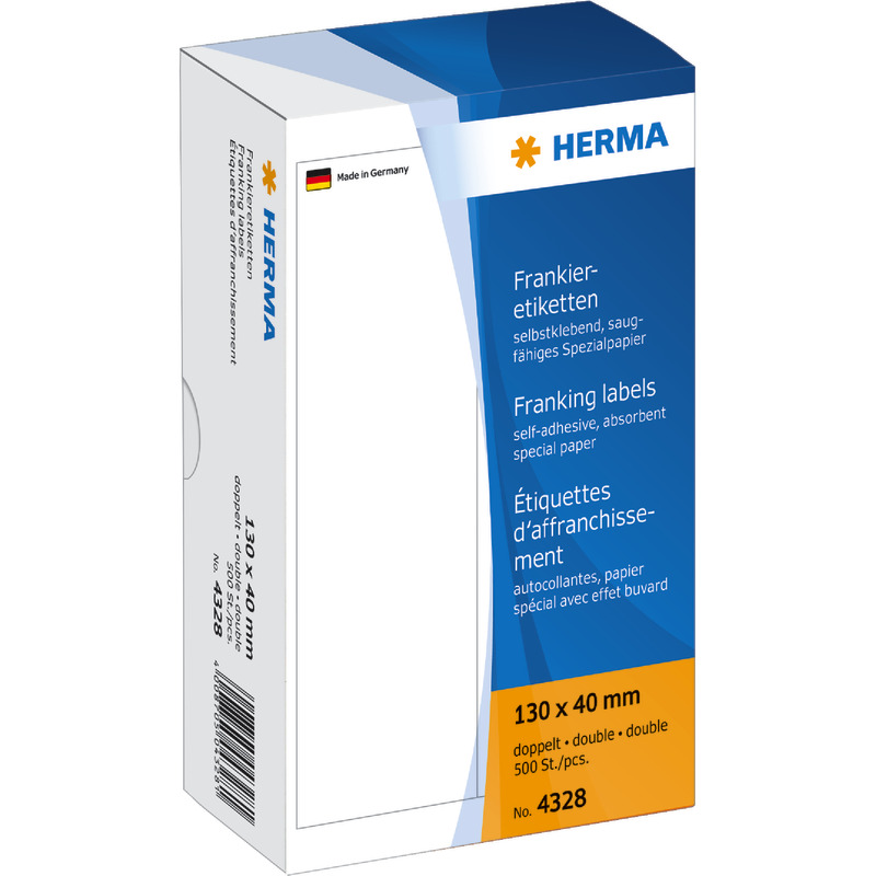 HERMA Frankieretiketten 4328, B x H: 130 x 40 mm, 500 Stück