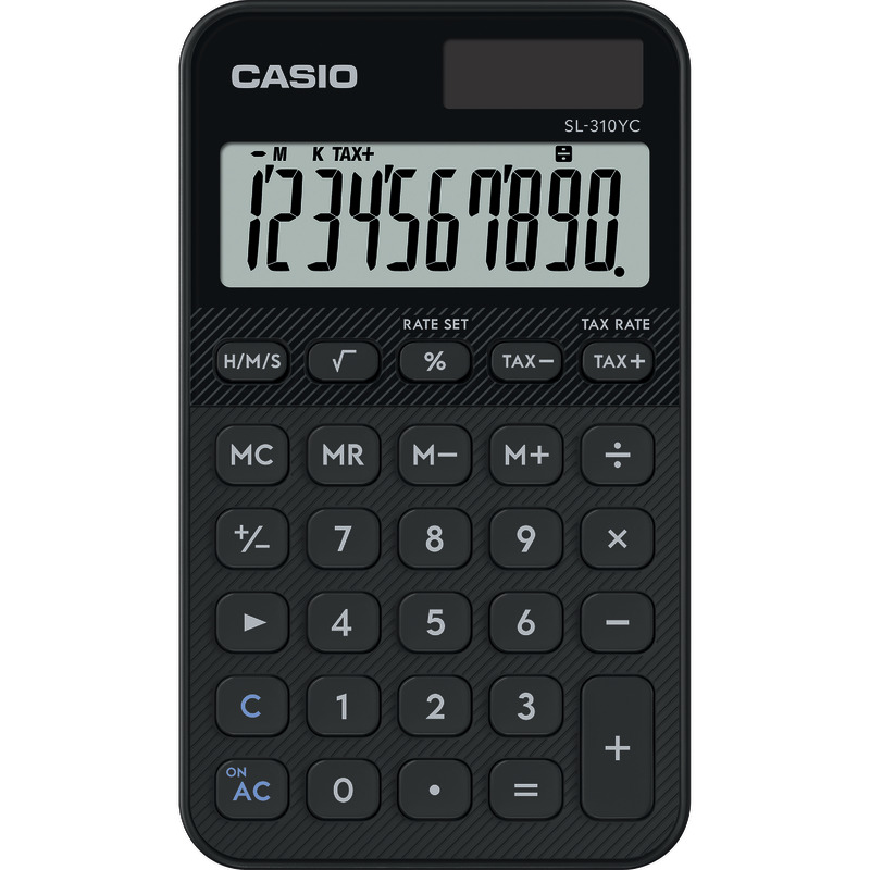 Casio  Taschenrechner SL-310YC WE, weiß - schwarz