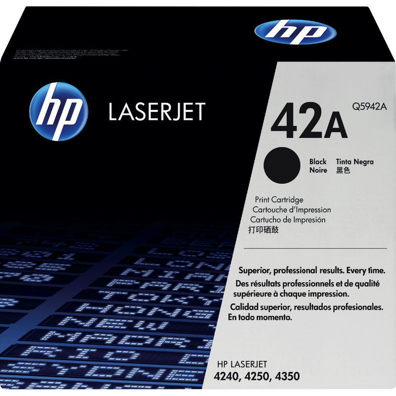 hp Toner Q5942A, schwarz