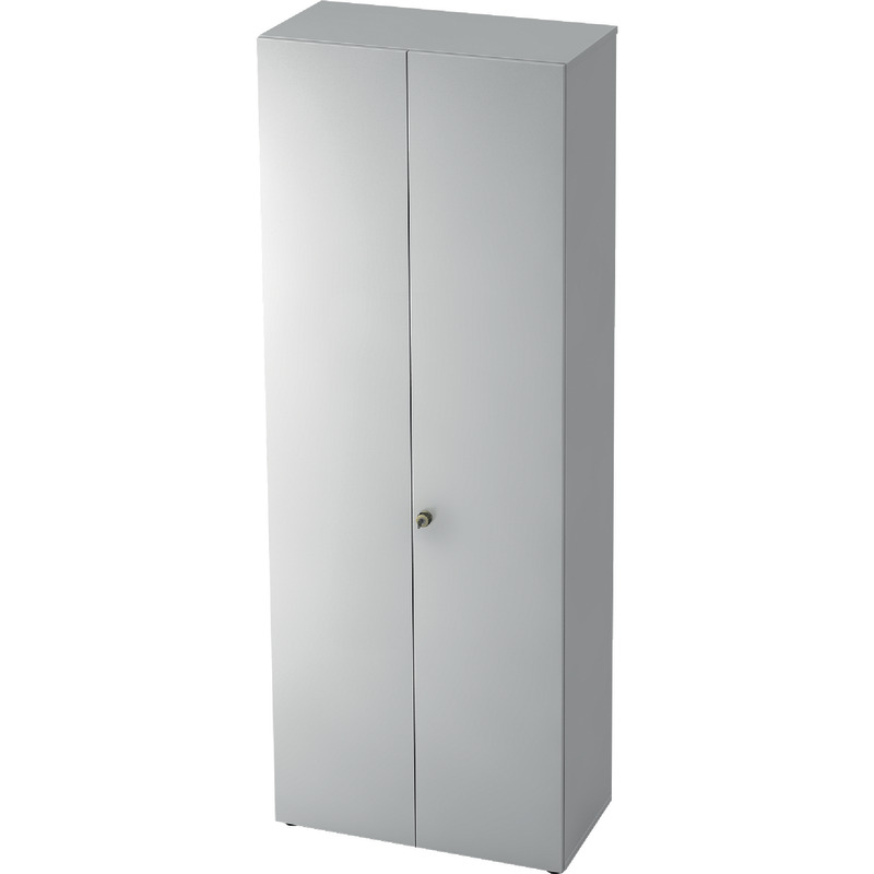 SoldanOffice Aktenschrank PROFI, 6 Ordnerhöhen mit Flügeltüren, B x H x T: 800 x 2.200 x 420 mm - weiß