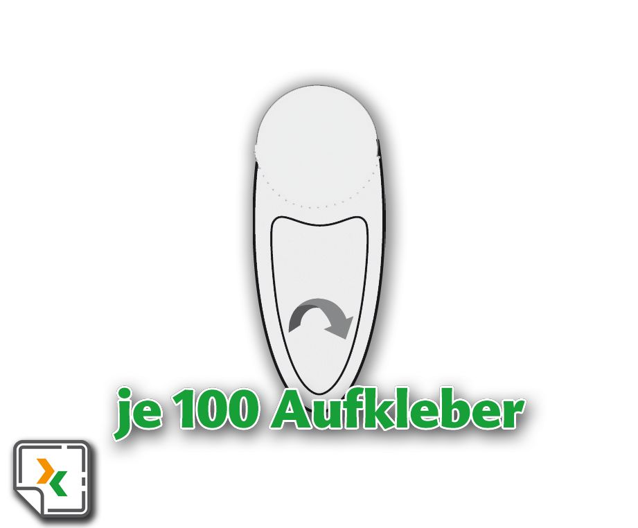 Klebesiegel und Schutzaufkleber für Adressaufkleber Personalausweis ALT
