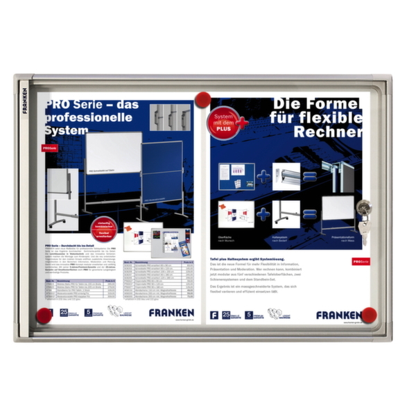 Schaukasten für den Inneneinsatz, geeignet für 2x DIN A4 Schaukasten für den Inneneinsatz, geeignet für 2x DIN A4