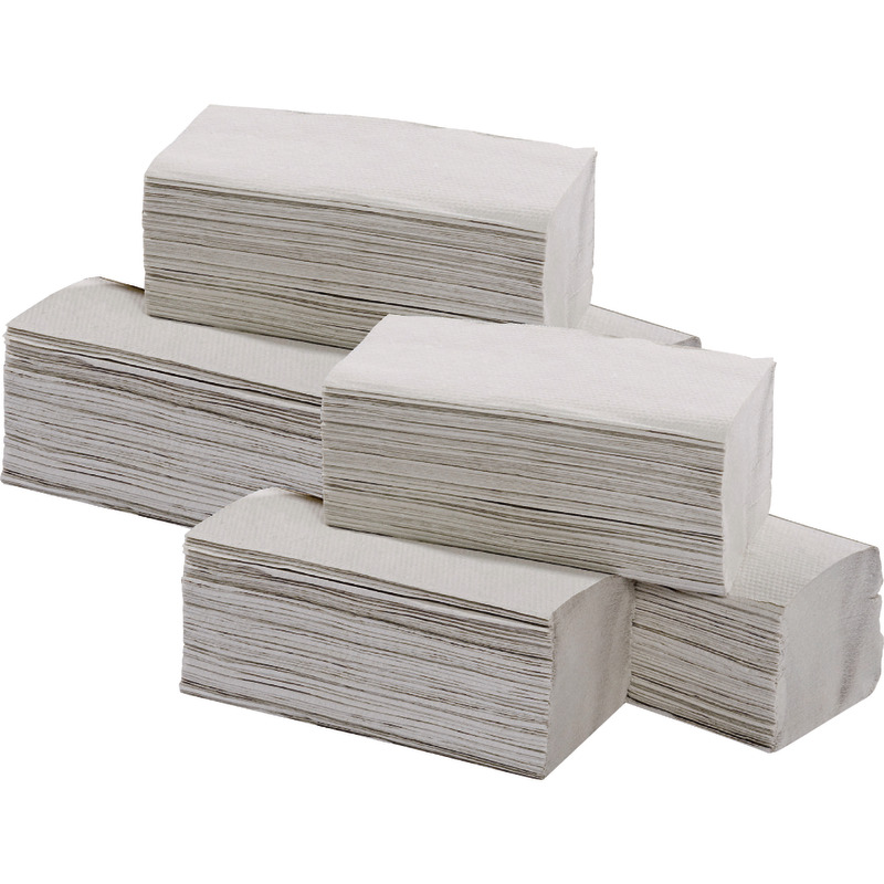 Falthandtücher, Zick-Zack-Falzung, Kreppqualität, 1-lagig, natur Falthandtücher, Zick-Zack-Falzung, Kreppqualität, 1-lagig, natur