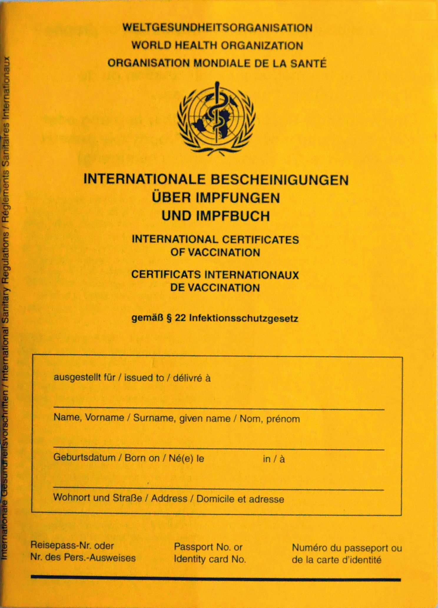 Internationaler Impfausweis