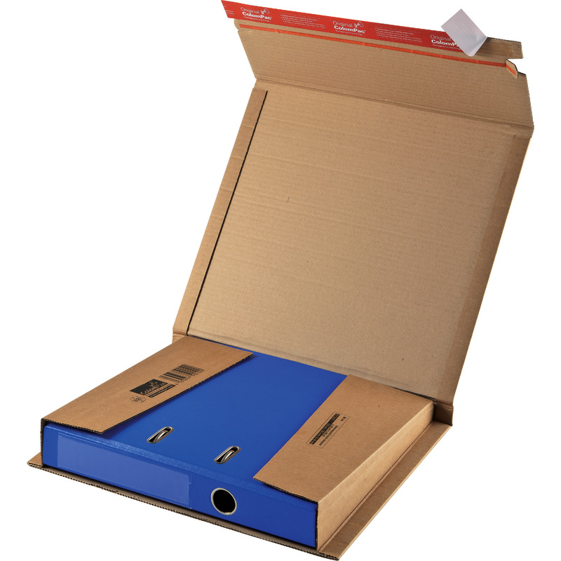 ColomPac Universelle Ordner-Versandbox 35 - 80 mm, braun