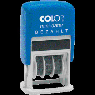 COLOP Datumsstempel S160, Textfeld BEZAHLT