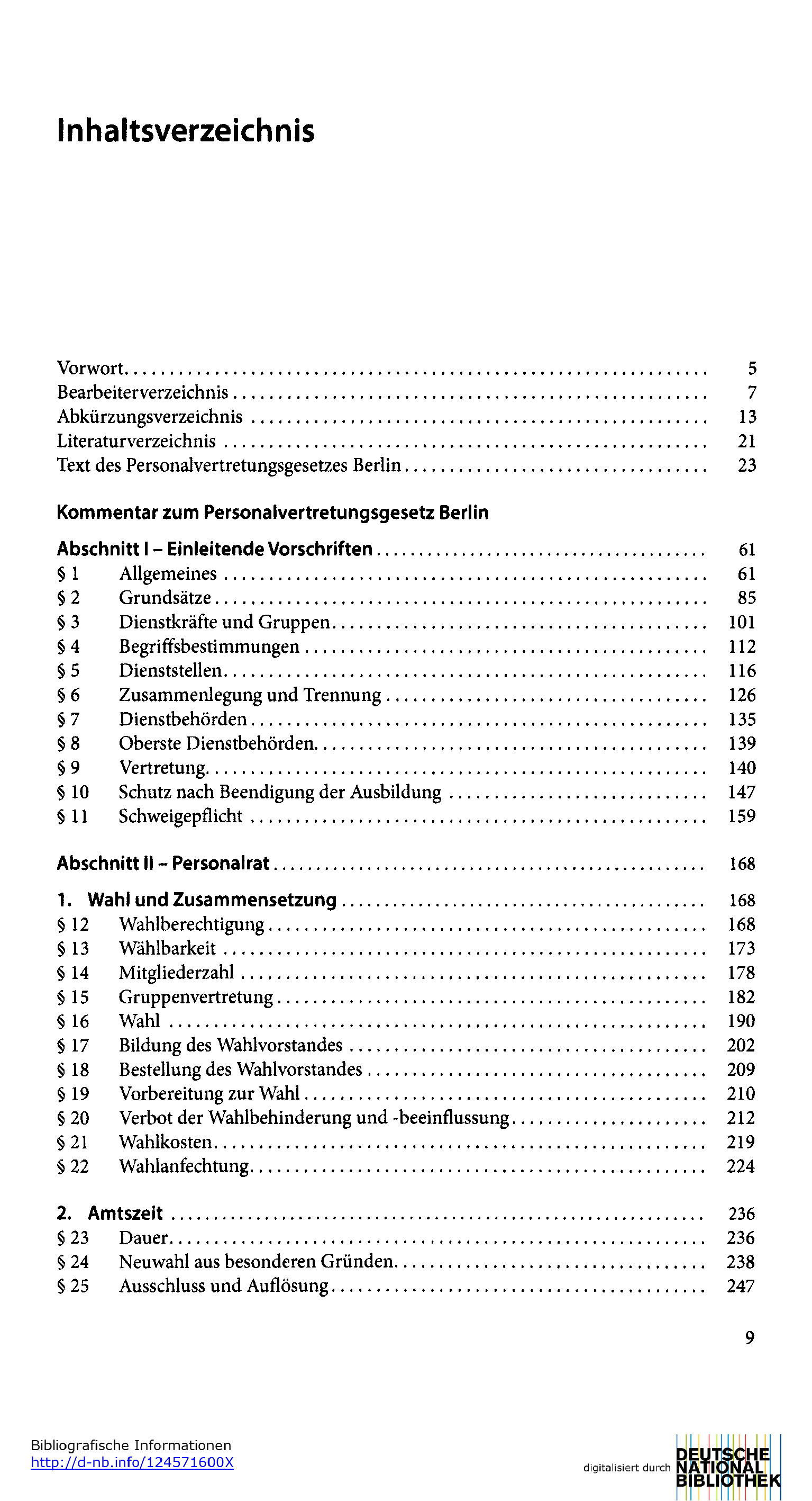 PersVG Berlin - Personalvertretungsgesetz Berlin