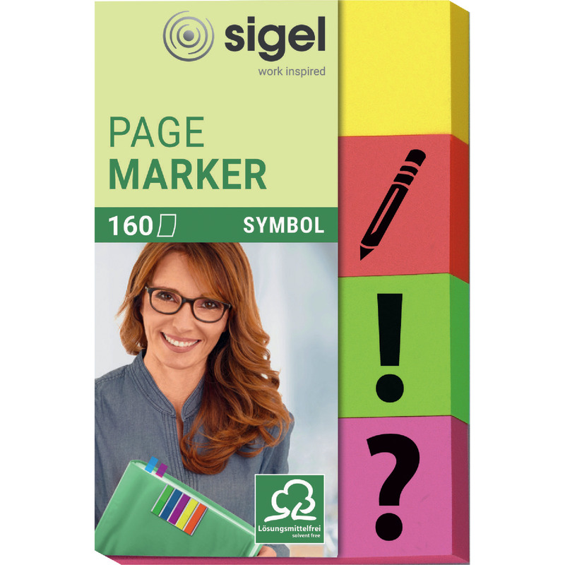 sigel Haftmarker-Papier HN635 Symbole, 50 x 20 mm