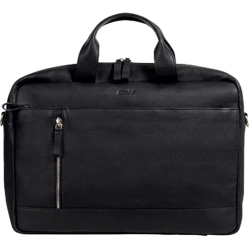 ALASSIO Laptoptasche TIBER , Leder - schwarz