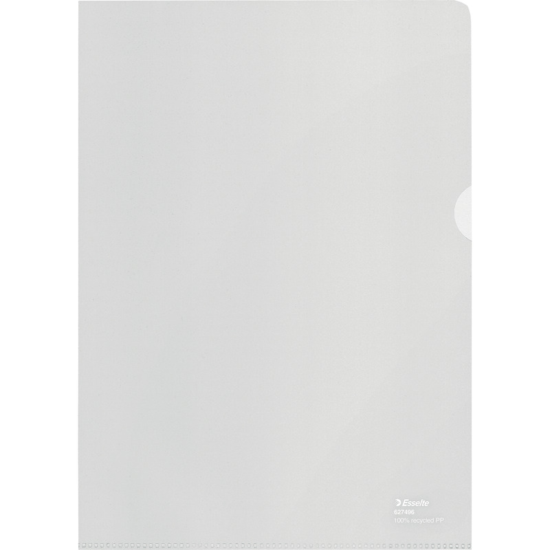 Esselte Sichthülle recycled 627496, oben und rechts offen