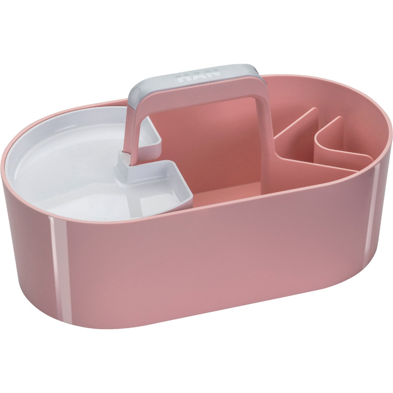HAN Schreibtisch-Organizer Toolbox LOFT 1200, 4 Fächer, mit Tragegriff - rosa