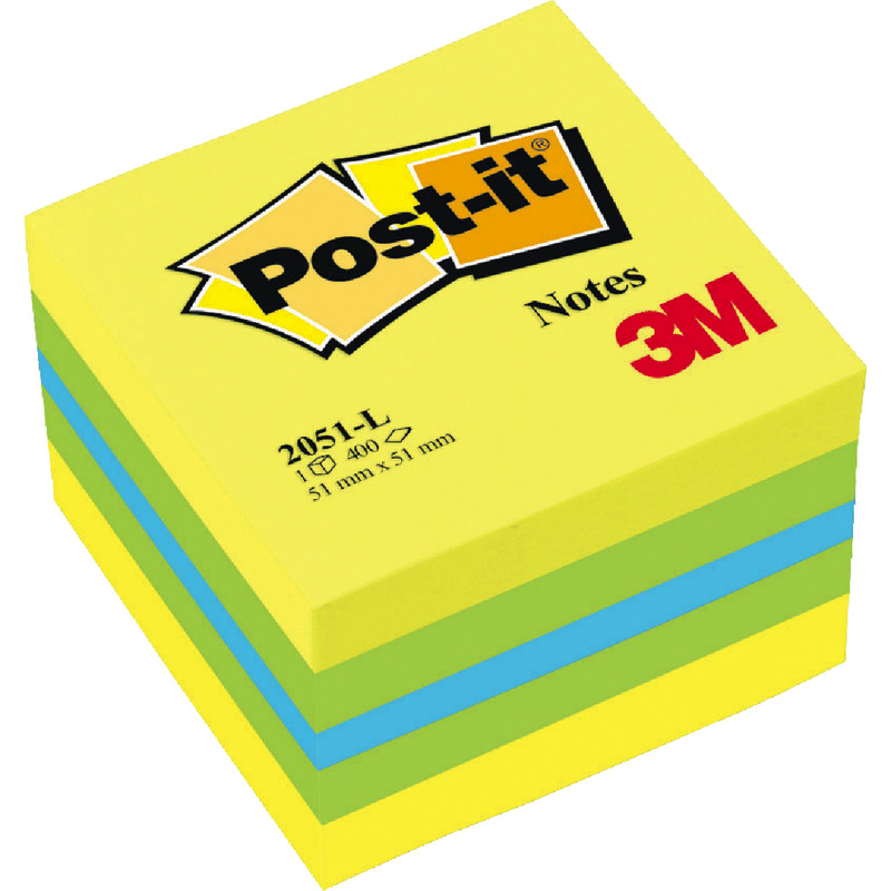 Post-it® Mini-Haftnotizen-Würfel, 51 x 51 mm - hellgrün