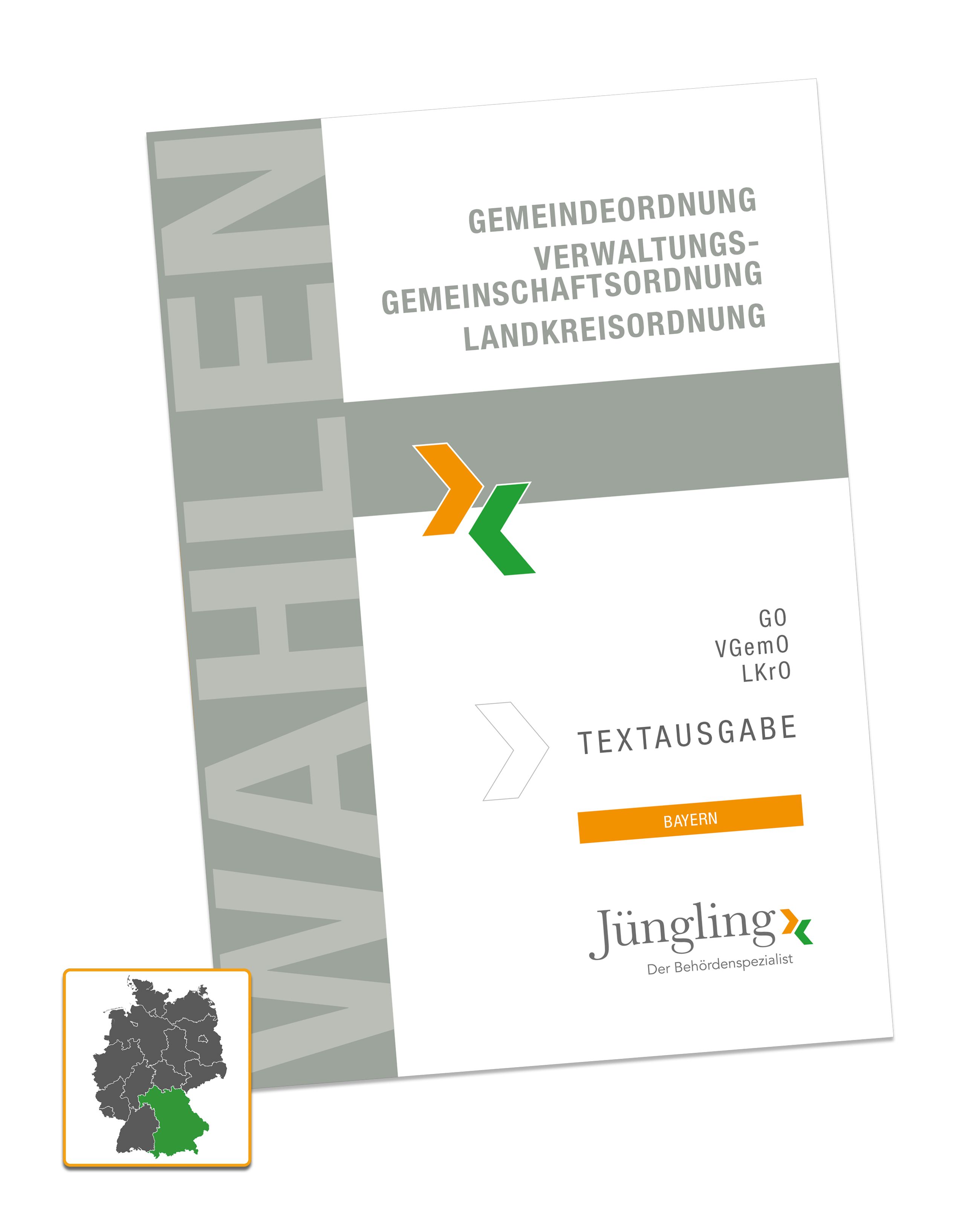 Broschüre für jeden gewählten Mandatsträger: Gemeindeordnung/Verwaltungsgemeinschaftsordnung/Landkreisordnung, Textausgabe mit Stichwortverzeichnis, A5