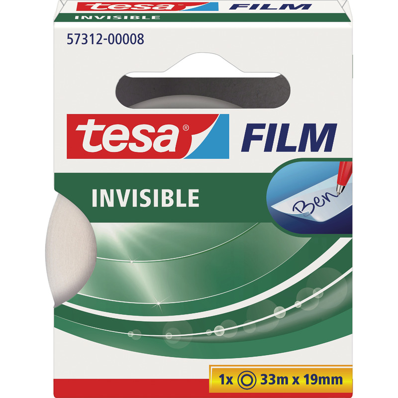 tesa tesafilm® matt-unsichtbar, Bandmaße: 19 mm x 33