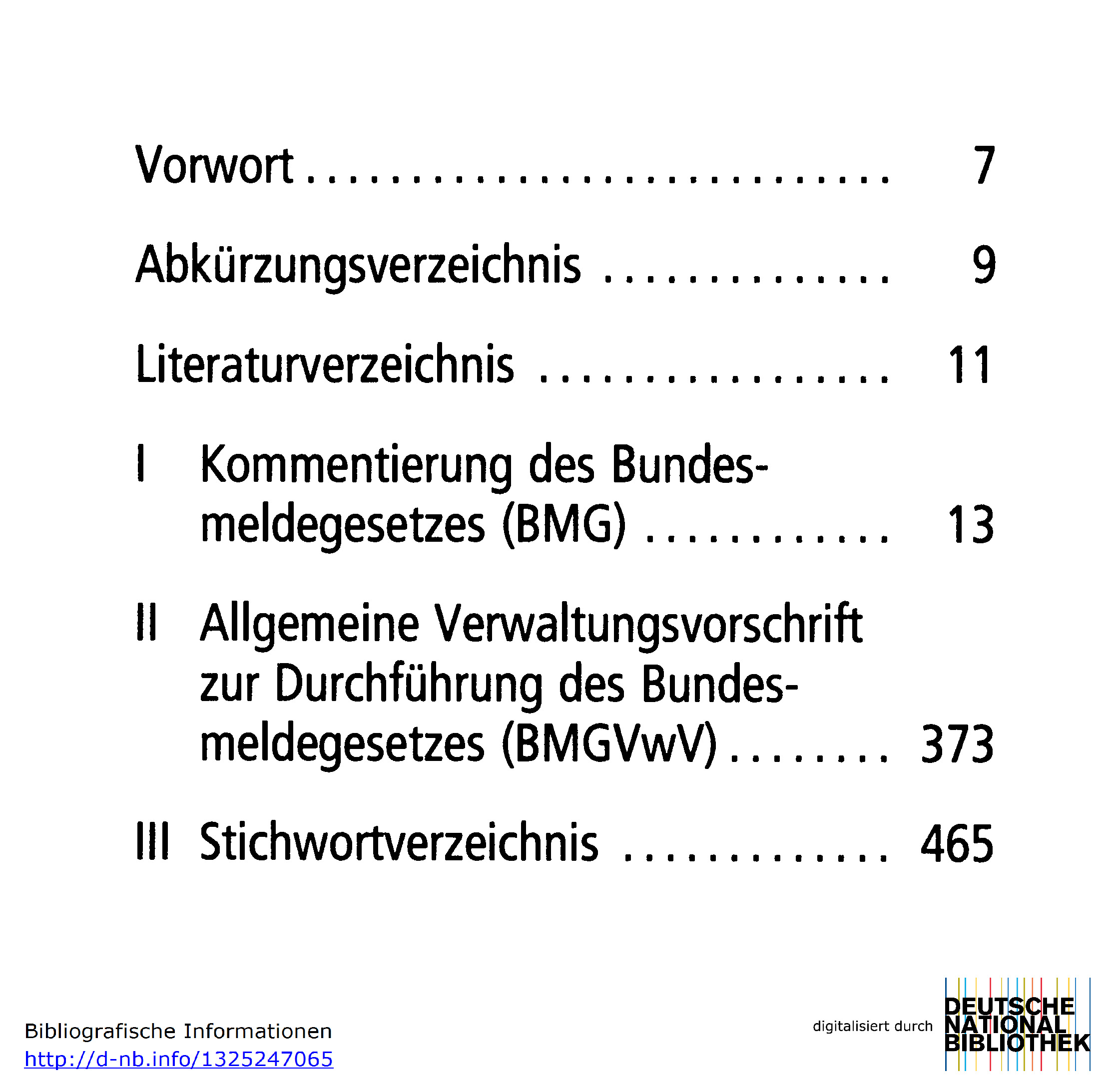 Kommentar zum Bundesmeldegesetz