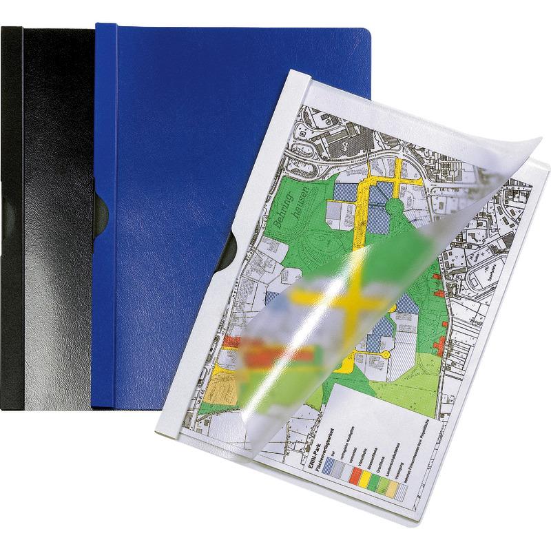 DURABLE Klemm-Hefter, DIN A4, 30 Blatt - blau