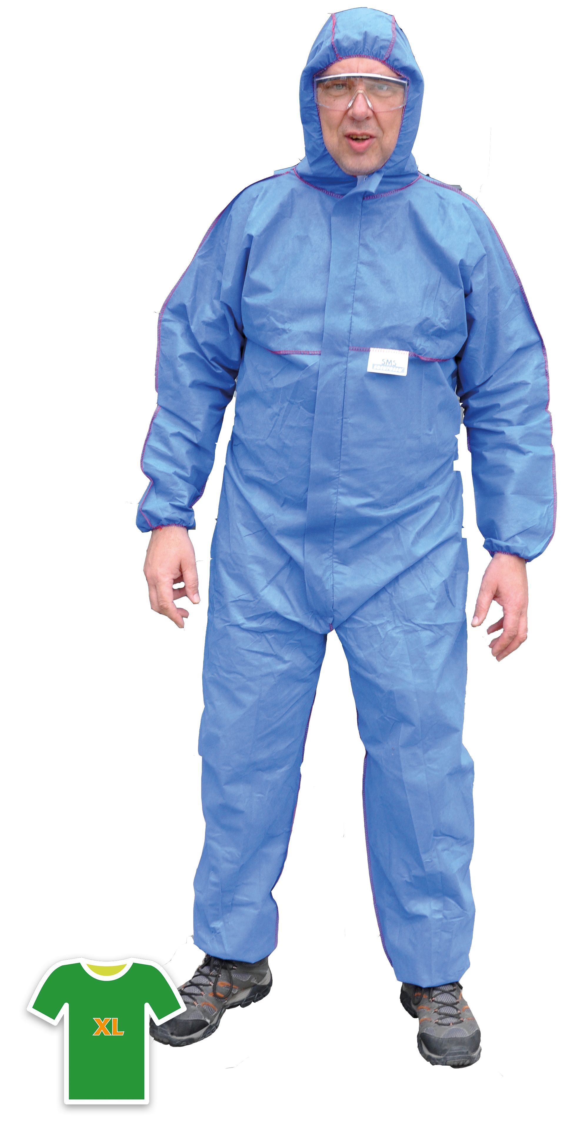 securesseSMS Overall, Schutzkategorie 3, blau, Gr. XL