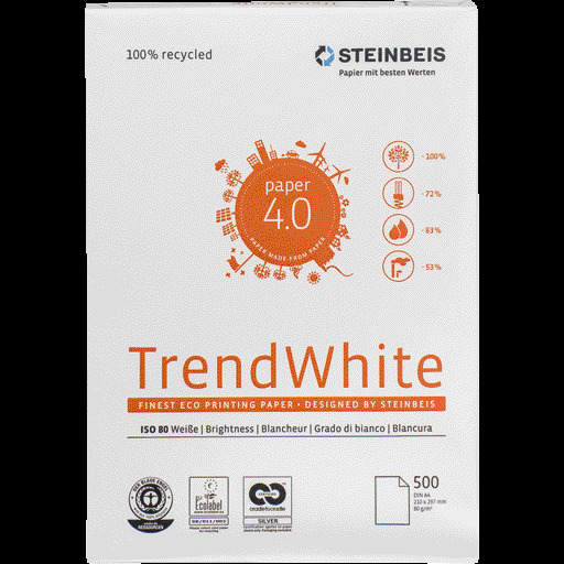 STEINBEIS TrendWhite, DIN A4, 80 g/m², Pack: 500 Blatt