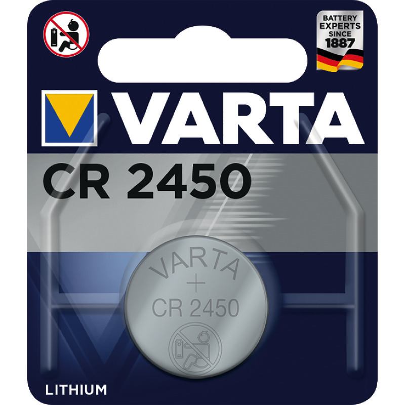 VARTA Knopfzelle CR2450 Lithium, 3 V