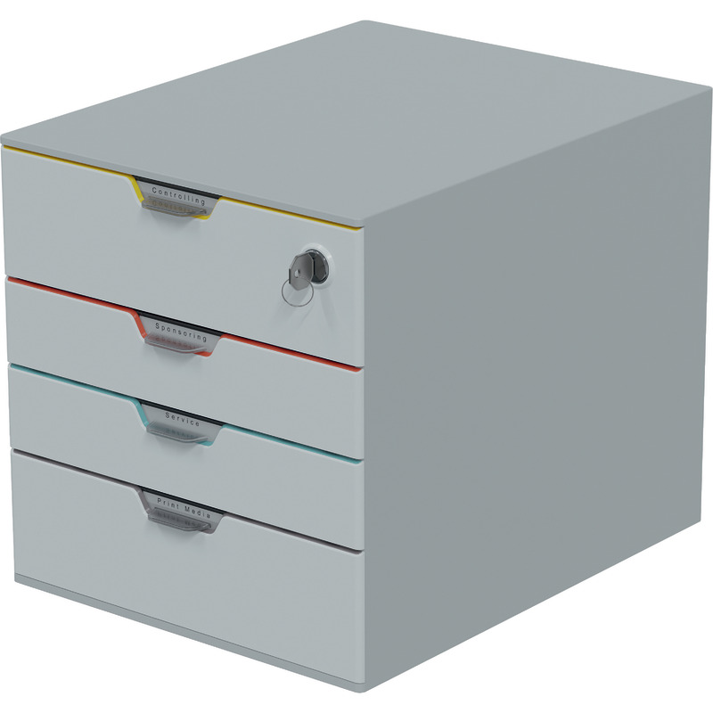 DURABLE Schubladenbox VARICOLOR® MIX 4 SAFE, weiß