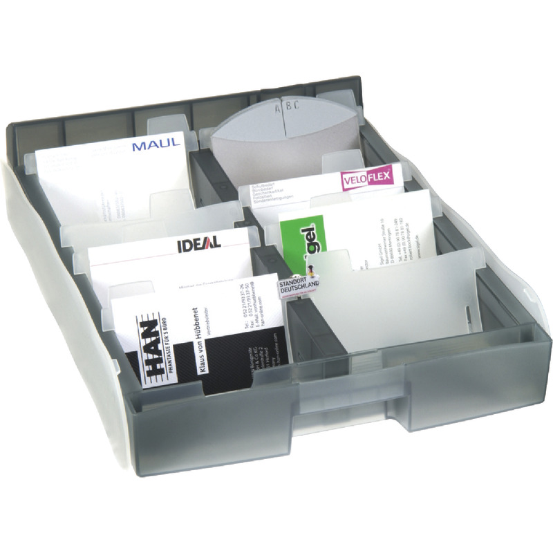 HAN Visitenkartenbox VIP XXL - grautransparent