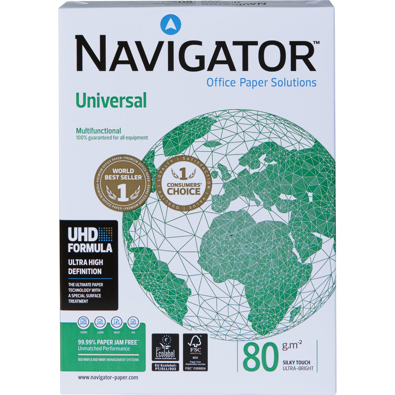 NAVIGATOR Kopierpapier UNIVERSAL, DIN A4, 80 g/m², Pack: 500 Blatt - weiß