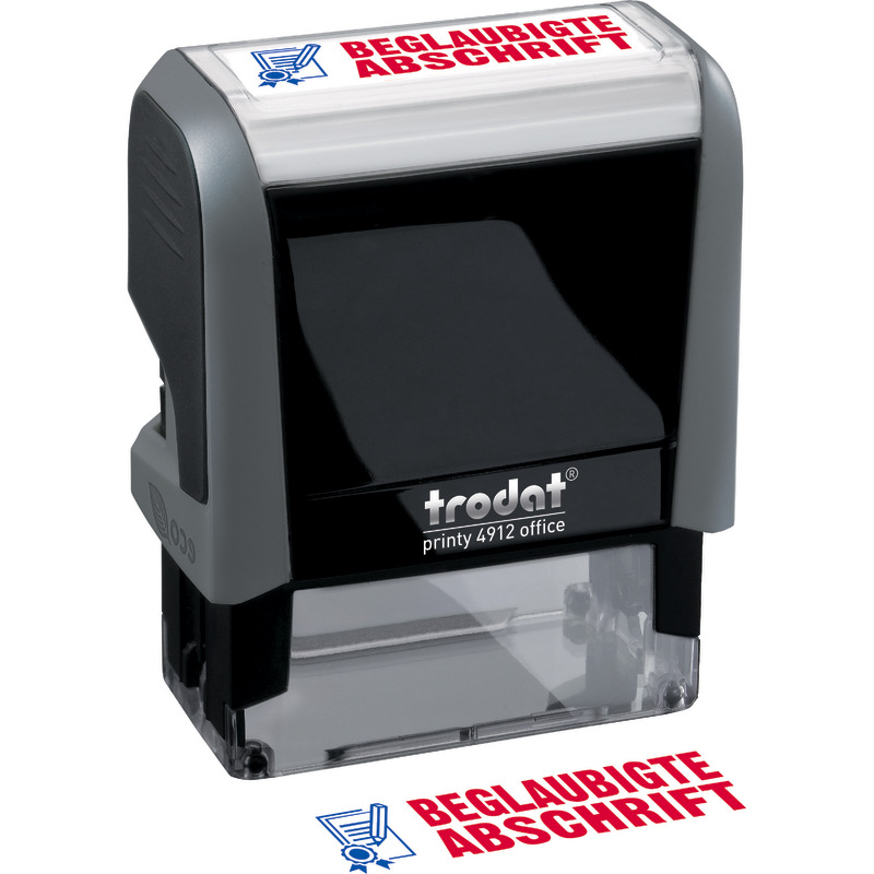 Trodat Textstempel Printy Office Beglaubigte Abschrift