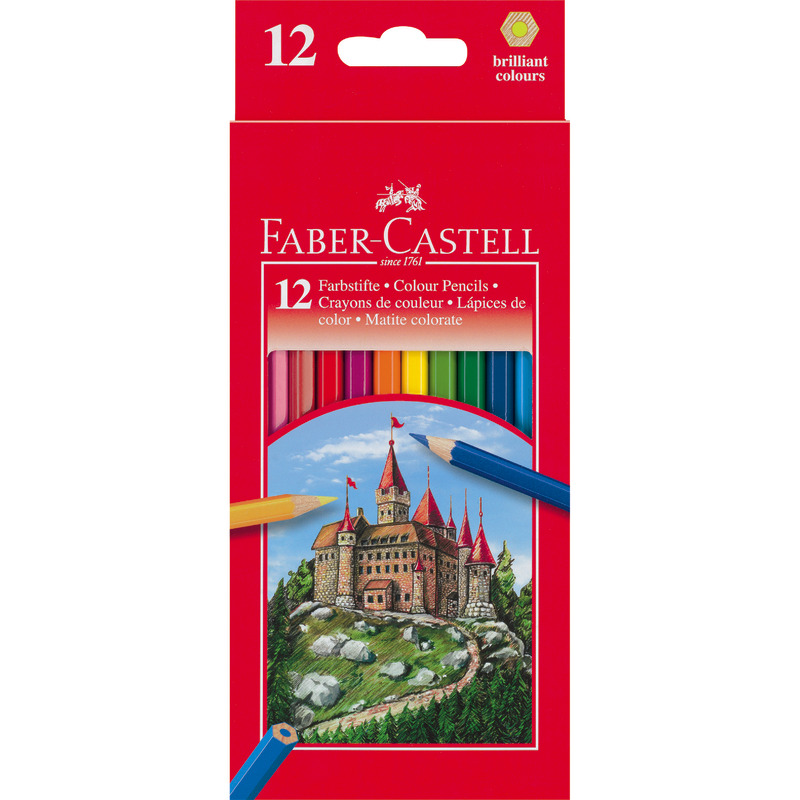 FABER-CASTELL Farbstifte, Packung mit 12 Stiften