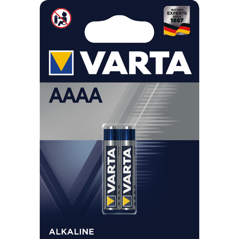 VARTA Batterie Alkaline Mini AAAA LR8D425, Packung: 2 Stück
