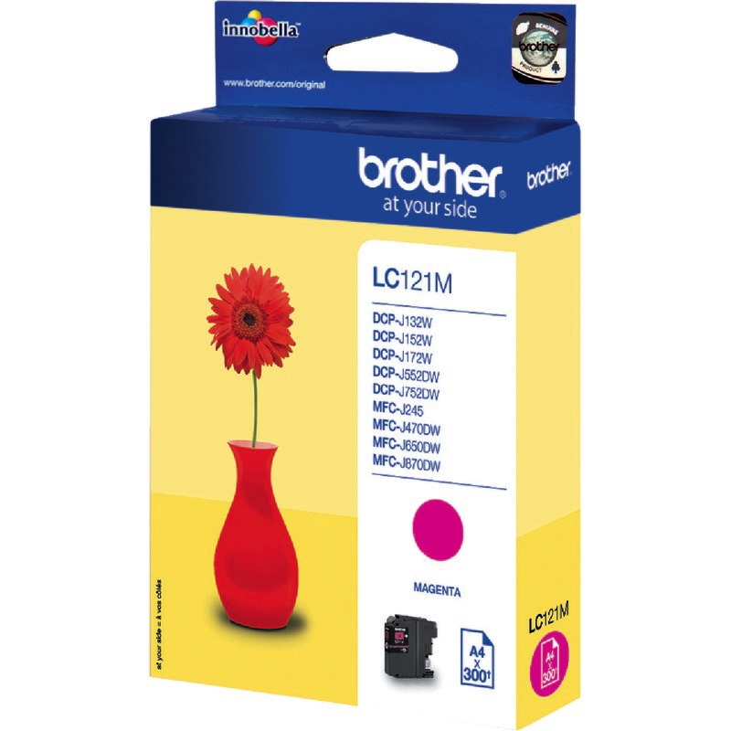 Brother Tintenpatrone LC-121M, magenta