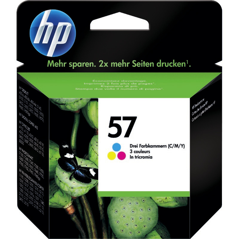 hp vivera Tintenpatrone C6657A (Nr. 57), 3-farbig