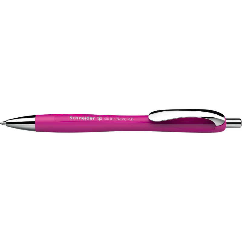 SCHNEIDER Kugelschreiber Slider Rave XB Trend COLOUR Edition, Schreibfarbe: blau - pink