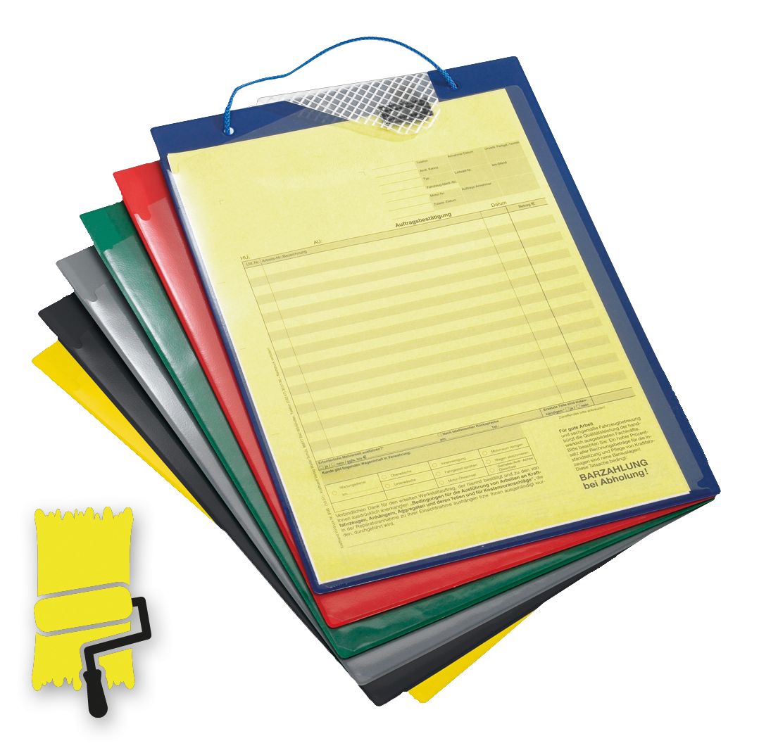 Auftragstasche PLUS mit Schlüsselfach, A4, gelb Auftragstasche PLUS mit Schlüsselfach, A4, gelb