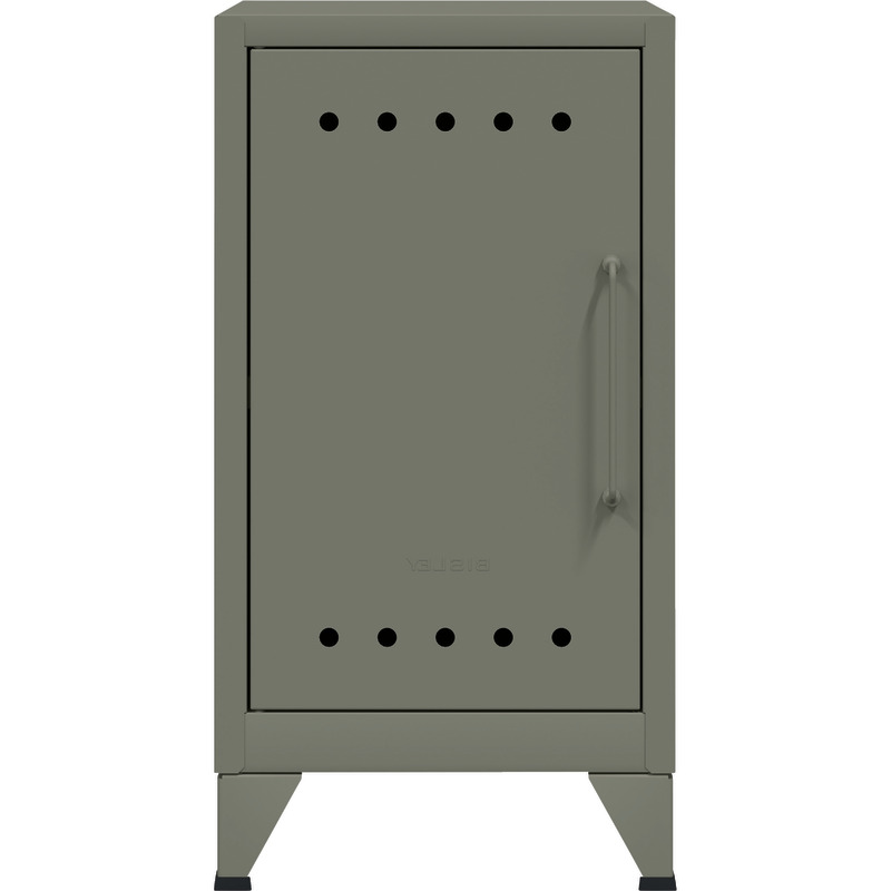 Bisley Fern Mini Ablageschrank, linksseitig öffnend - lichtgrau