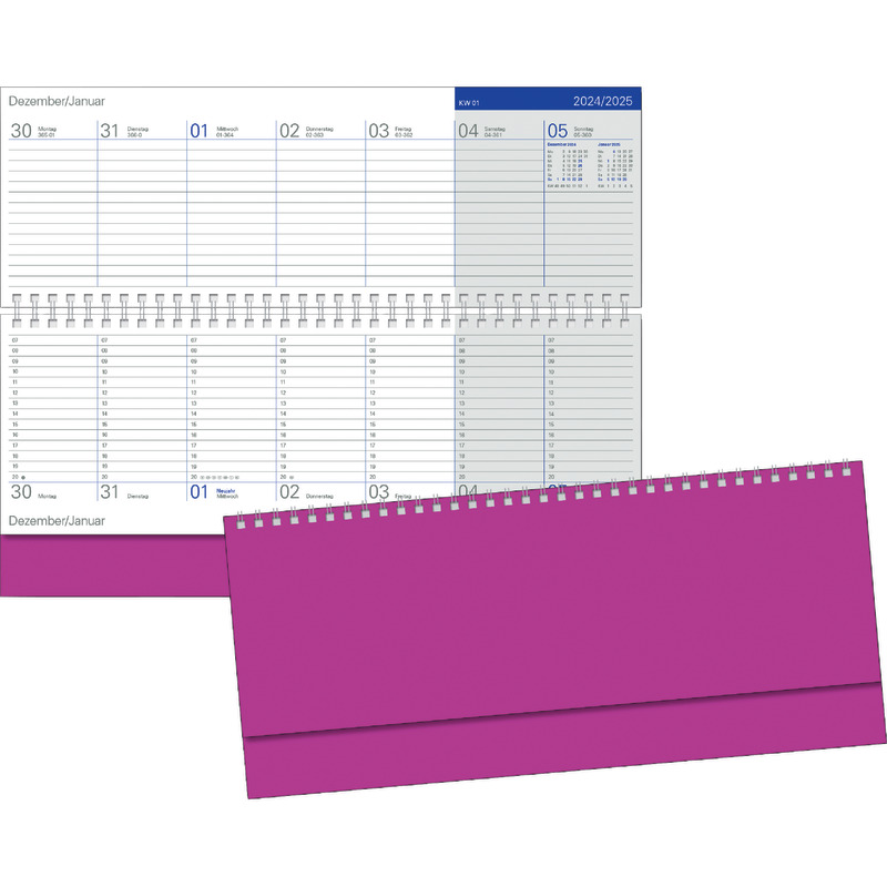 SoldanPlus Querkalender PRISMA 2025 - pink