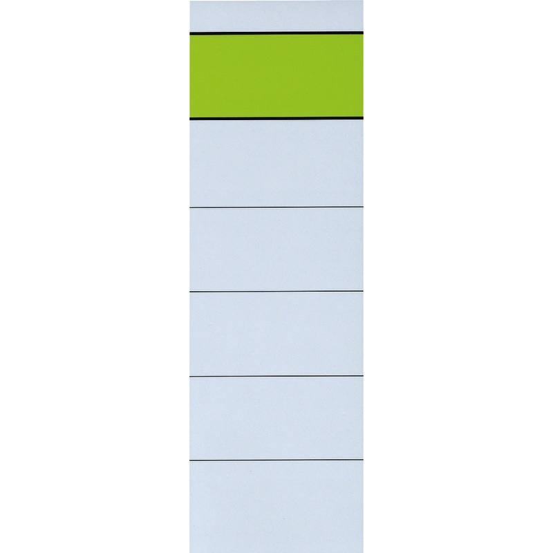 Rückenschilder, selbstklebend, für Rückenbreite 80 mm, kurz, breit, weiß
