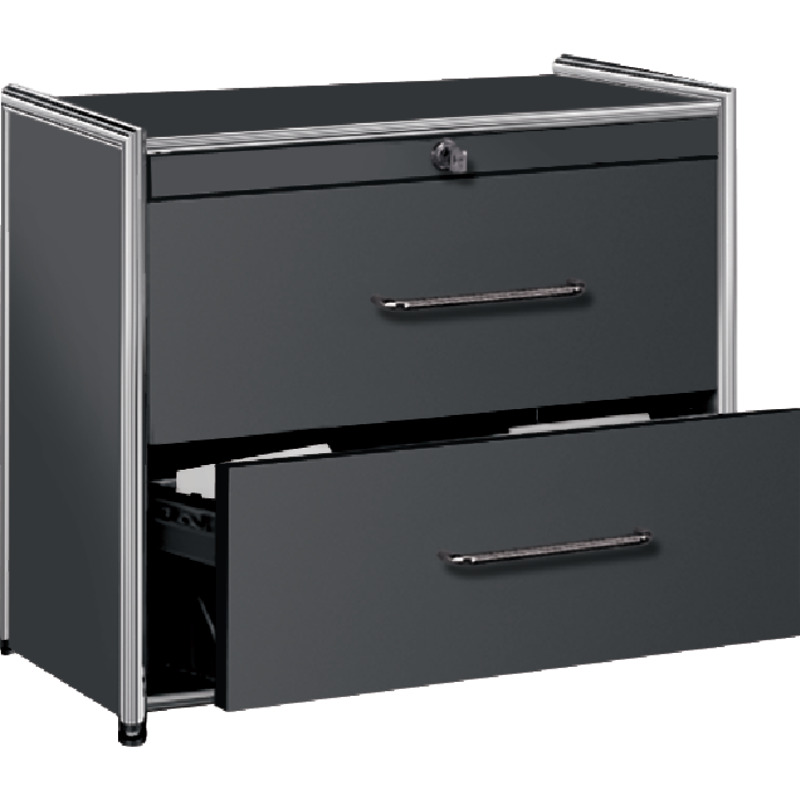 Hängeregistraturschrank ARTLINE, B x H x T: 1.000 x 800 x 470 mm - anthrazit