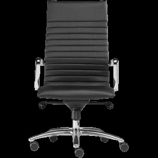 SITWELL Steifensand Ergonomischer Chrom-Drehsessel Design - schwarz