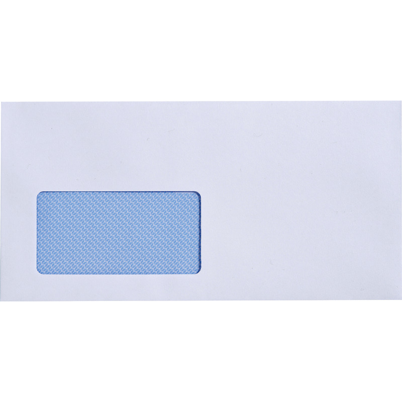 CYGNUS EXCELLENCE Briefumschlag DIN lang, haftklebend, hochweiß, 100 g/qm, mit Fenster, Pack: 500 Stück