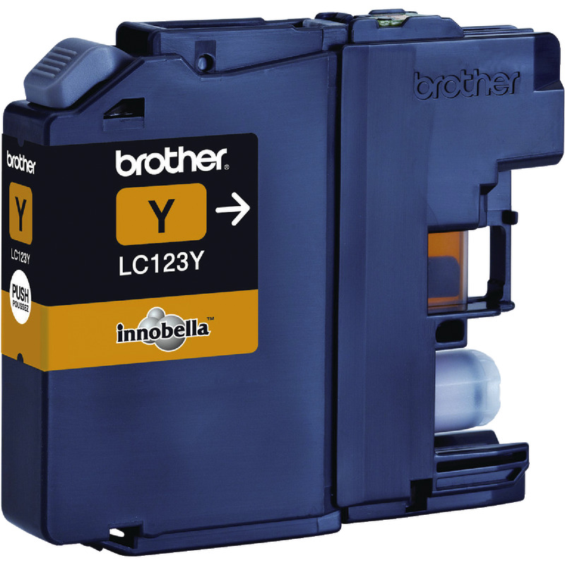 Brother Tintenpatrone LC123Y, gelb