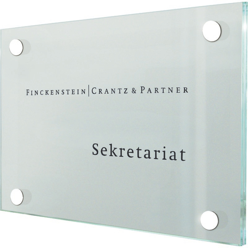 Sign Systems® CRISTALLO Türschild, B x H x T: 200 x 150 x 28 mm